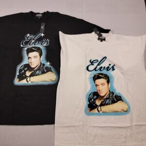 Hstry by NAS Elvis Presley Tshirt 2pk Sz L (743-744)
